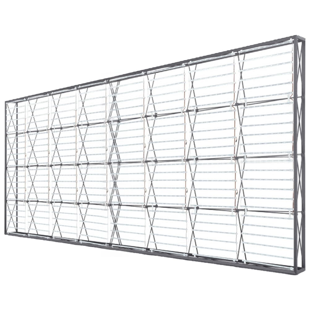 20 x 10 ft Lumiere continuous wall frames and LED ladder lights