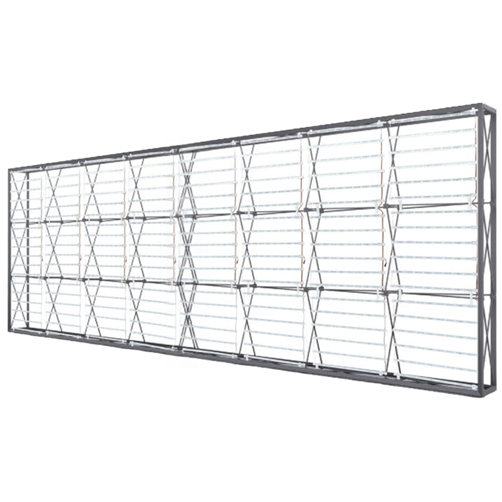 20 x 7.5 ft Lumiere continuous wall frames and LED ladder lights