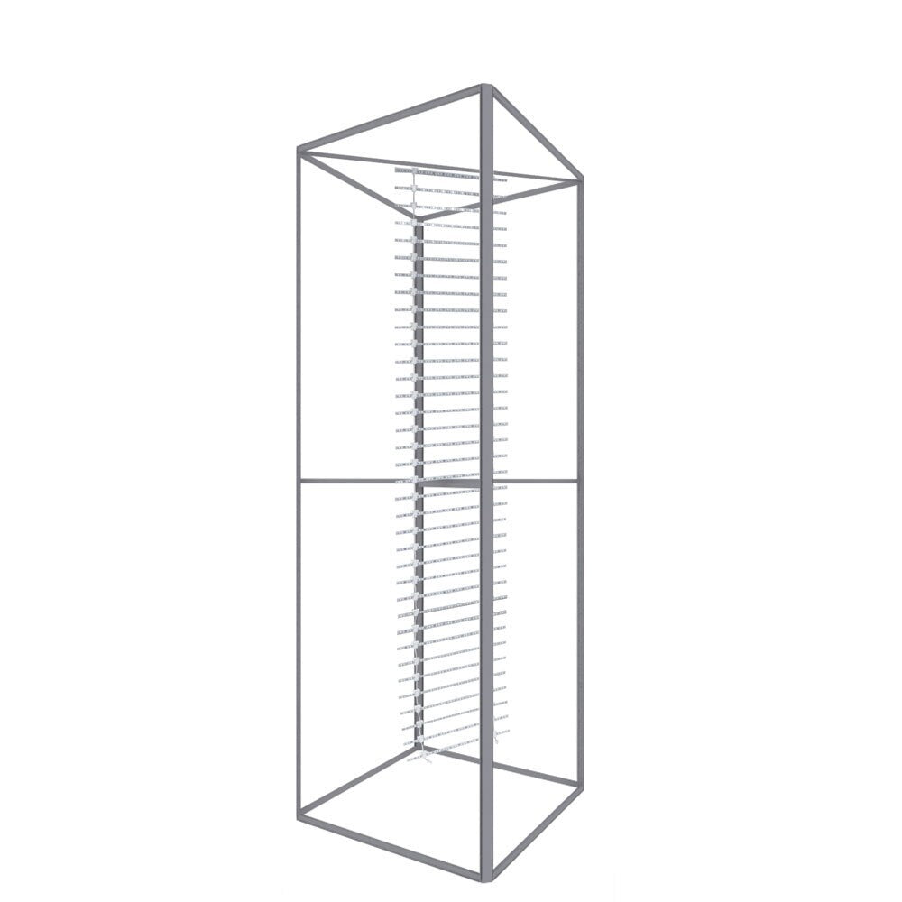 Big Sky Tower Backlit LED Display | Square Silver Frame Exhibit Tower