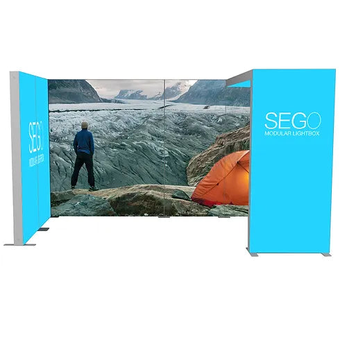 SEGO 15' x 10' Backlit Modular Lightbox Display | Configuration G