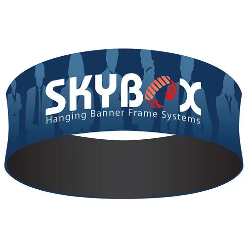 8' Round Trade Show Hanging Sign | Overhead Circular Fabric Banner