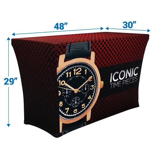4ft Stretch Custom Printed Table Cover