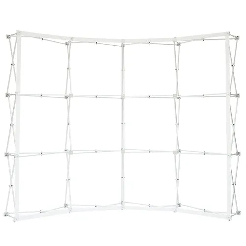 10' RPL Curved Fabric Pop-Up Display with Endcaps | Backdrop Wall
