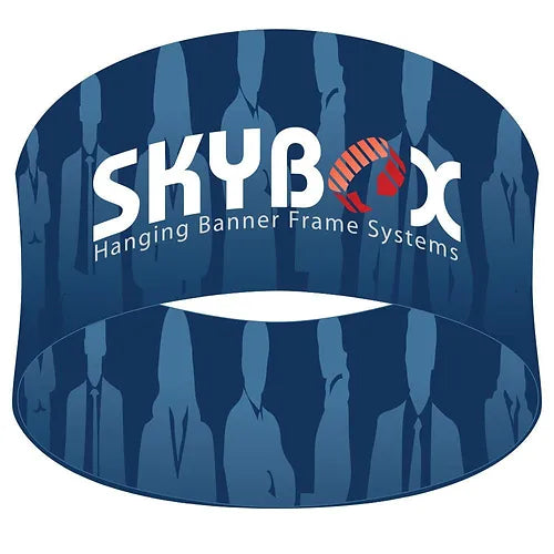 5' Round Trade Show Hanging Sign | Overhead Circular Fabric Banner