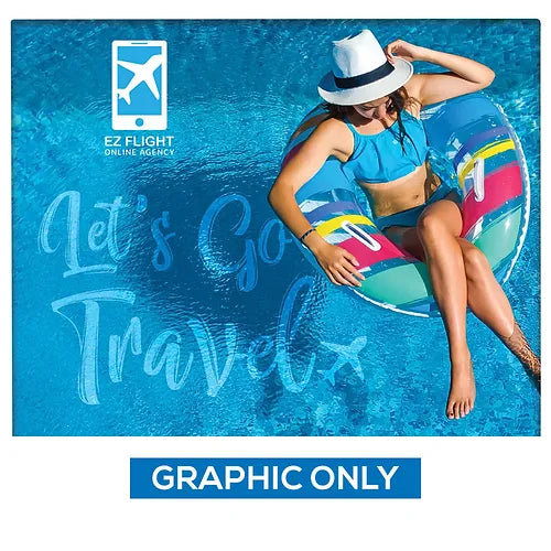 10ft EZ Tube® Straight Fabric Display | Single & Double-Sided