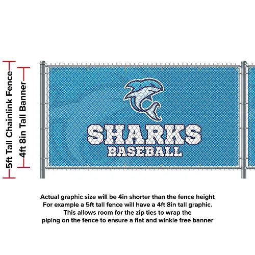 Athletic Fence Mesh Banners | Stadium & Field Windscreen Graphics