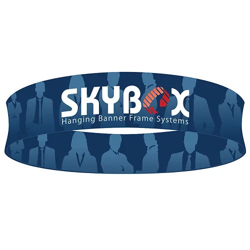15' Round Trade Show Hanging Sign | Overhead Circular Fabric Banner
