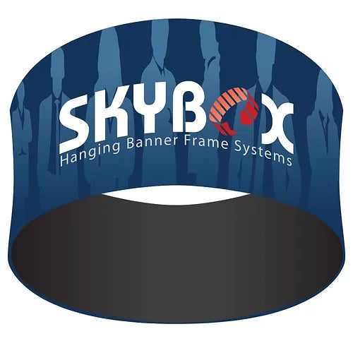 5' Round Trade Show Hanging Sign | Overhead Circular Fabric Banner