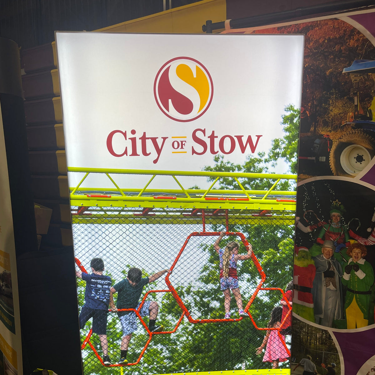 LED Backlit Display with dye-sub graphics