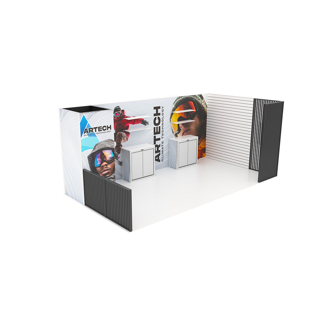 20' x 10' MODCO® 23 Modular Trade Show Booth Package | Architectural Exhibit