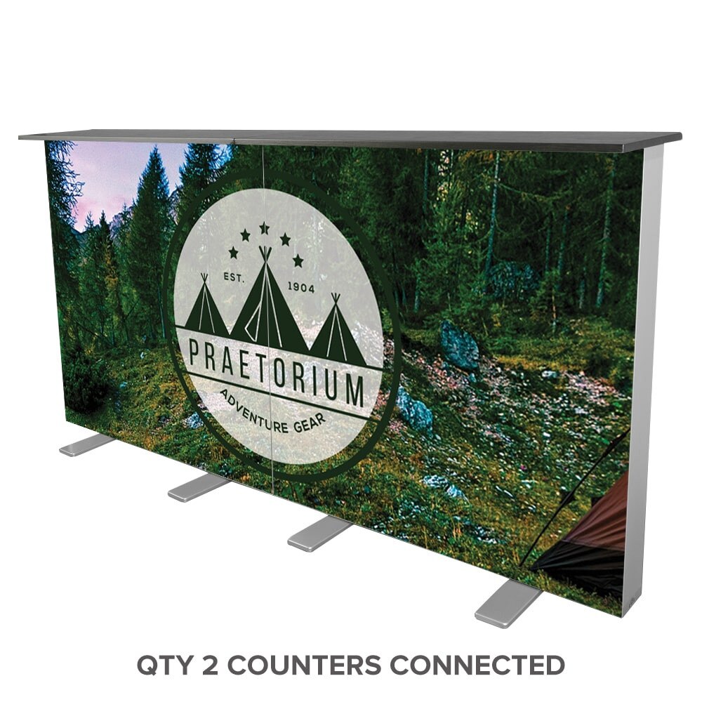 One Choice® Illuminated Lightbox Counter | Backlit Trade Show Podium