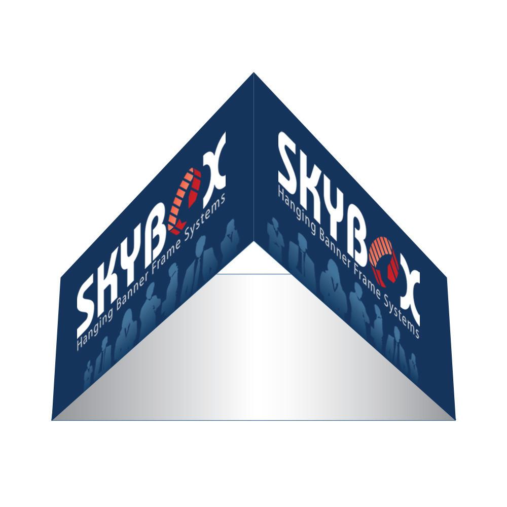 5' Skybox Fabric Hanging Banner | Compact Trade Show Ceiling Display