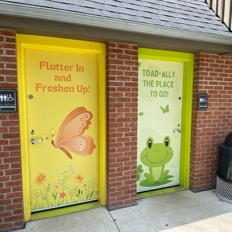 Custom printed door graphics/ door stickers